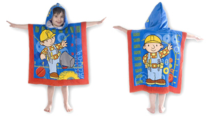 Bob the Builder Hooded Poncho Towel