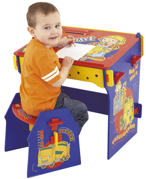 bob The Builder Tool Desk and Stool with Tools