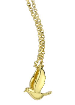 Bobby White Gold Plated Dove Pendant by Bobby White `SCL 681