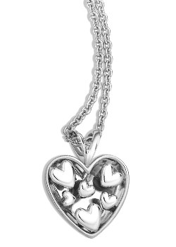 Bobby White Silver Fate Heart Pendant by Bobby White `SCL 674