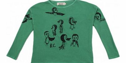 Bobo Choses Birds t-shirt Green `6 months,12 months,4