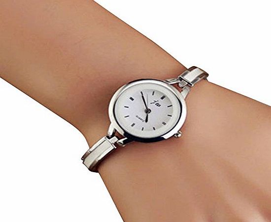 Bocideal 1PC Fashion Silver Elegant Women Girl Bracelet Watch Quartz OL Ladies Wrist Watch