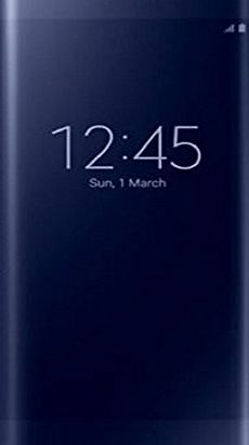 Bocideal New Arrivial Mirror Smart Leather Case Cover for Samsung Galaxy S6 Edge (Blue)