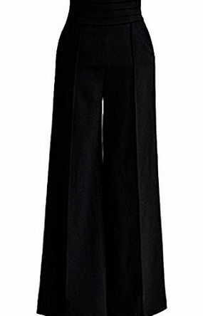 Bocideal(TM) Fashion Womens Lady Casual High Waist Flare Pants Palazzo Trousers (S)