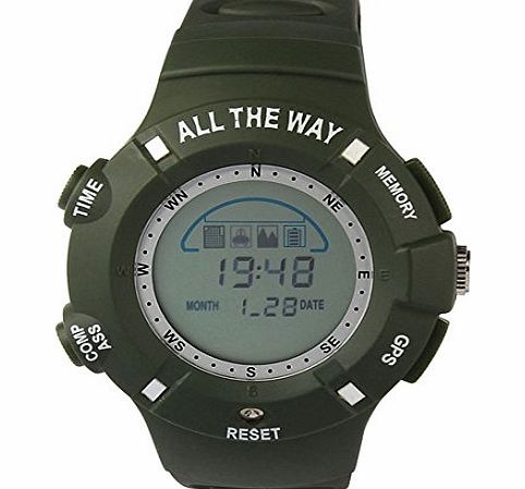 Bocideal TM) New Design 30M Sport Compass GPS Waterproof Watch Multifunctional Watch