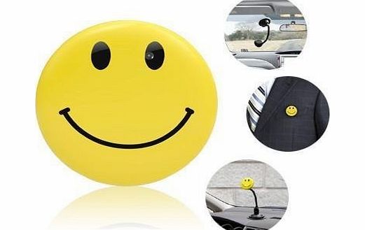 BoddBan HD High Resolution - Yellow Mini DV Smile / Smiley Badge Spy Camera   MP3 Player (DVR amp; MP3) Function - Sport HD Car DVR Spy Camera - Voice amp; Video Recorded with in built MP3 Player  