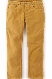 5 Pocket Slim Fit Cord Jeans, Gold