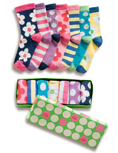 Boden 7 Pack Girls`Socks