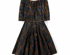 Boden Amy Dress, Navy Painted Check 34303743