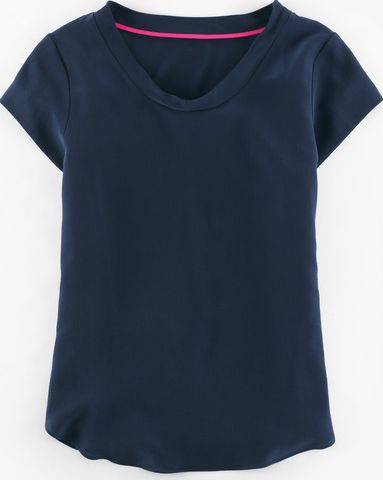 Boden, 1669[^]35050723 Angie Silk Top Blue Boden, Blue 35050723