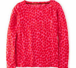 Boden Animal Print Top, Mid Pink Abstract