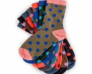 Boden Ankle Socks, Multi Spot,Multi Stripe,Spot