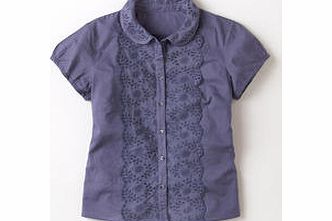 Boden Badminton Shirt, Blueberry,Heather,White 34150201