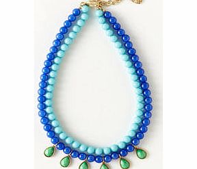 Boden Beaded Summer Necklace, Blue,Yellow 34161059