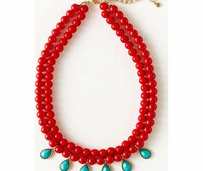 Boden Beaded Summer Necklace, Red 34161067