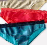 Boden Bikini Knickers, Multi Stripe 33617697