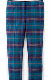 Boden Bistro Crop Trouser, Green Tartan/Check,Grey