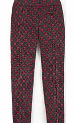 Bistro Crop Trouser, Mole,Pink Abstract