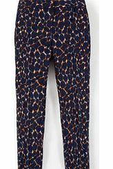 Boden Bistro Crop Trouser, Navy Leopard Print 34399253