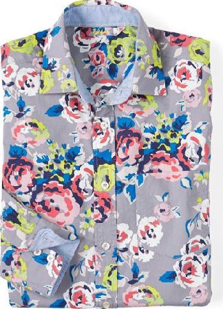Boden, 1669[^]34543017 Bloomsbury Printed Shirt Grey Boden, Grey 34543017