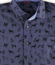 Boden Bloomsbury Printed Shirt, Grey Dogs 34220582