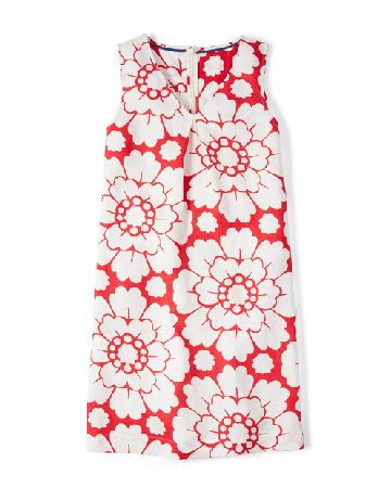 Bluebell Dress, Raspberry Large Mono Mosaic