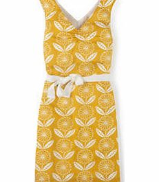 Boden Boho Printed Dress, Yellow Sunflower Print