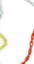 Boden Bright Bead Necklace, Citrus 34626994