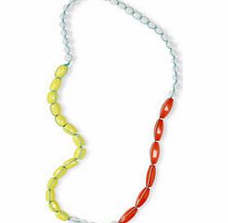 Boden Bright Bead Necklace, Citrus,Blue 34626994