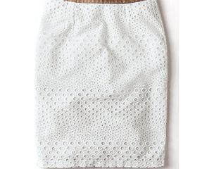 Boden Broderie Pencil Skirt, White 34084830