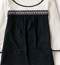 Boden Broderie Smock Top, Navy/Ivory 33988627