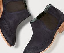Boden Brogued Chelsea Boot, Blue 33886250