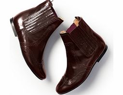 Boden Brogued Chelsea Boot, Claret 34215772