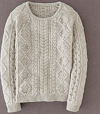 Boden Cable Jumper, Grey,Newt 33671637