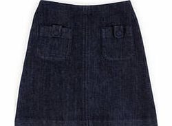 Boden Cambridge Skirt, Denim,Orange,Brown,Black,Green