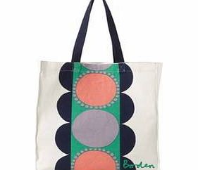 Boden Canvas Shopper, Fun Stripe,Pink Lemonade