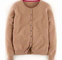 Boden Cashmere Crew Neck Cardigan, Brown,Grey 34249169