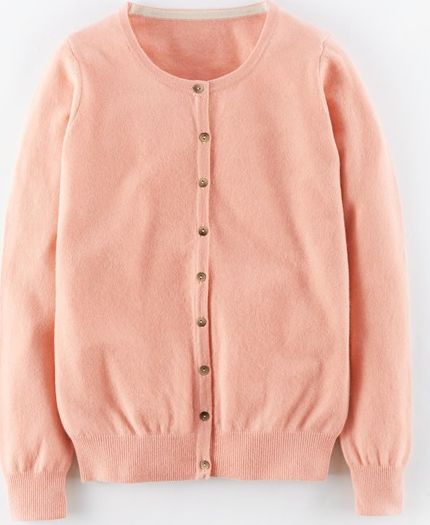 Boden, 1669[^]35115278 Cashmere Crew Neck Cardigan Pink Boden, Pink