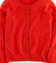 Boden Cashmere Crew Neck Cardigan, Red 34249474