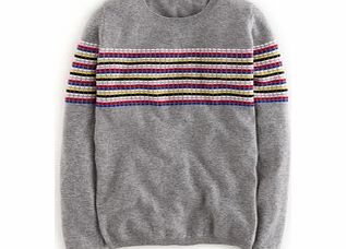Cashmere Crew Neck Jumper, Grey 34249557