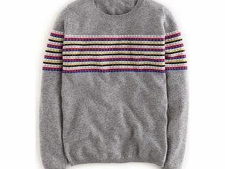 Cashmere Crew Neck Jumper, Grey 34249599