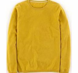 Boden Cashmere Crew Neck Jumper, Yellow,Green 34250084