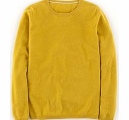 Boden Cashmere Crew Neck Jumper, Yellow,Orchid
