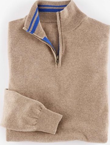 Boden, 1669[^]35112283 Cashmere Half Zip Cream Boden, Cream 35112283