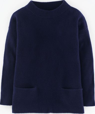 Boden, 1669[^]35197995 Cashmere Lofty Rib Jumper Blue Boden, Blue