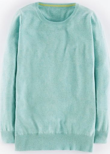 Boden, 1669[^]35054832 Cashmere Relaxed Crew Neck Blue Melange Boden,