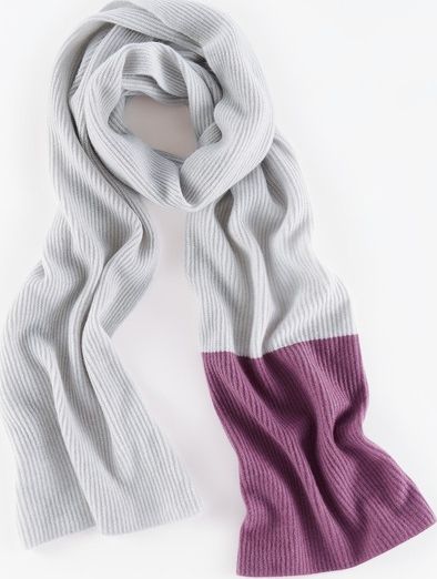 Boden Cashmere Scarf Silver Melange/Sweet Pea Boden,