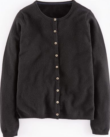 Boden, 1669[^]35261700 Cashmere Split Hem Cardigan Black Boden, Black