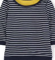 Boden Casual Dip Back Sweater, Blue and White 34649509