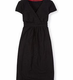 Boden Casual Jersey Dress, Black,Driftwood Tulip